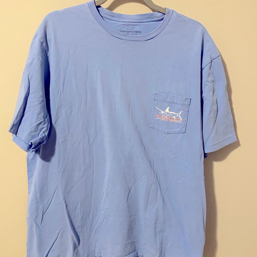 Vineyard Vines Fishing Pocket Tee.